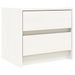 Table de chevet blanc 40x31x35,5 cm bois de pin massif - Photo n°1