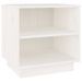 Table de chevet Blanc 40x34x40 cm Bois de pin solide - Photo n°1