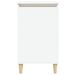 Table de chevet blanc 40x35x70 cm bois d’ingénierie - Photo n°5