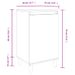 Table de chevet blanc 40x35x70 cm bois d’ingénierie - Photo n°10