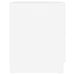 Table de chevet Blanc 40x40x50 cm - Photo n°5