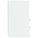 Table de chevet blanc 43x36x60 cm - Photo n°8