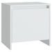 Table de chevet Blanc 45x34x44,5 cm - Photo n°1