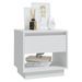 Table de chevet Blanc 45x34x44 cm - Photo n°1