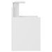Table de chevet Blanc brillant 40x35x60 cm - Photo n°5