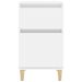 Table de chevet blanc brillant 40x35x70 cm - Photo n°6