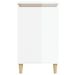 Table de chevet blanc brillant 40x35x70 cm bois d’ingénierie - Photo n°5