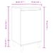 Table de chevet blanc brillant 40x35x70 cm bois d’ingénierie - Photo n°10