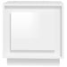 Table de chevet blanc brillant 44x35x45 cm bois d’ingénierie - Photo n°7