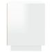 Table de chevet blanc brillant 44x35x45 cm bois d’ingénierie - Photo n°8