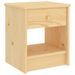 Table de chevet Bois clair 35x30x40 cm Bois de pin massif 2 - Photo n°1