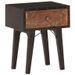 Table de chevet bois de récupération foncé noir Figg - Photo n°1