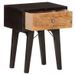 Table de chevet bois de récupération foncé noir Figg - Photo n°2
