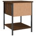 Table de chevet chêne marron 34x35,5x45 cm bois d'ingénierie - Photo n°8