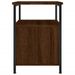 Table de chevet chêne marron 34x35,5x50 cm bois d'ingénierie - Photo n°7