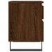 Table de chevet chêne marron 40x35x50 cm bois d’ingénierie - Photo n°7