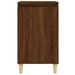 Table de chevet chêne marron 40x35x70 cm bois d'ingénierie - Photo n°5