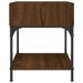 Table de chevet chêne marron 40x41x50 cm bois d'ingénierie - Photo n°5