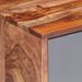 Table de chevet Gris 40x30x50 cm Bois massif - Photo n°2