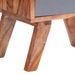 Table de chevet Gris 40x30x50 cm Bois massif - Photo n°6