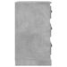 Table de chevet gris béton 39x39x67 cm bois d'ingénierie - Photo n°8