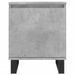 Table de chevet gris béton 40x30x50 cm bois d'ingénierie - Photo n°5
