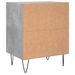 Table de chevet gris béton 40x30x50 cm bois d'ingénierie - Photo n°6