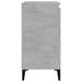 Table de chevet gris béton 40x35x70 cm bois d'ingénierie - Photo n°7