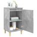 Table de chevet gris béton 40x35x70 cm bois d'ingénierie - Photo n°4