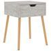 Table de chevet Gris béton 40x40x56 cm - Photo n°1