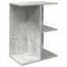 Table de chevet gris béton 46,5x29x61 cm bois d'ingénierie - Photo n°2