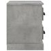 Table de chevet gris béton 60x35,5x45 cm - Photo n°8