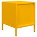 Table de chevet jaune moutarde 35x39x43,5 cm acier - Photo n°7