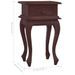 Table de chevet Marron classique 35x30x60 cm Bois d'acajou - Photo n°8