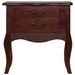 Table de chevet Marron classique 60x30x60 cm Bois d'acajou - Photo n°3