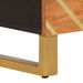 Table de chevet marron et noir 50x33x60 cm bois manguier solide - Photo n°9