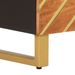Table de chevet marron et noir 50x33x60 cm bois manguier solide - Photo n°10