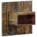 Table de chevet multicolore 50x27x50 cm bois de récupération - Photo n°1