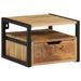 Table de chevet murale 35x35x25 cm bois d'acacia solide - Photo n°10