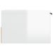 Table de chevet murale blanc brillant 34x30x20 cm - Photo n°4