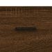Table de chevet murale chêne marron 35x35x20 cm - Photo n°9