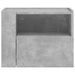 Table de chevet murale gris béton 45x30x35 cm - Photo n°4