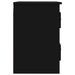 Table de chevet murale noir 41,5x36x53 cm - Photo n°8