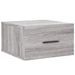 Table de chevet murale sonoma gris 35x35x20 cm - Photo n°1
