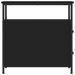 Table de chevet noir 30x60x60 cm bois d’ingénierie - Photo n°7