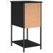 Table de chevet noir 32x42x70 cm bois d’ingénierie - Photo n°8