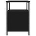 Table de chevet noir 34x35,5x50 cm bois d’ingénierie - Photo n°7