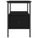 Table de chevet noir 34x36x50 cm bois d’ingénierie - Photo n°6