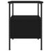 Table de chevet noir 34x36x50 cm bois d’ingénierie - Photo n°7