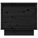 Table de chevet Noir 35x34x32 cm Bois de pin solide - Photo n°4